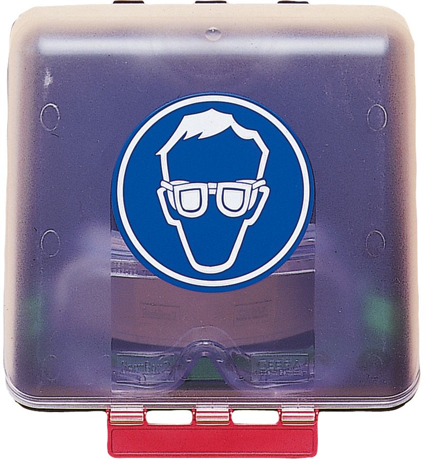 Aufbewahrungsbox GEBRA SECUBOX MIDI, Symbol Schutzbrille