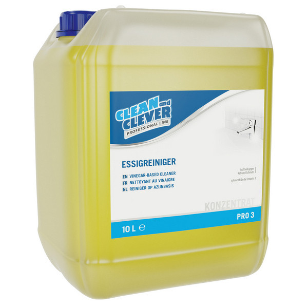 CLEAN and CLEVER Essigreiniger PRO 3, Kanister à 10 Liter