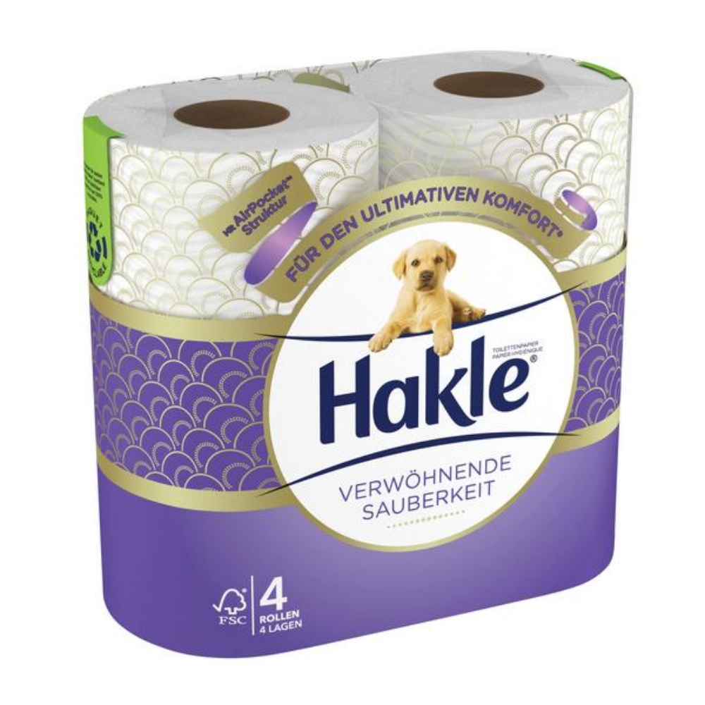 Hakle Verwöhnende Sauberkeit Toilettenpapier Kleinrollen 24 Rollen
