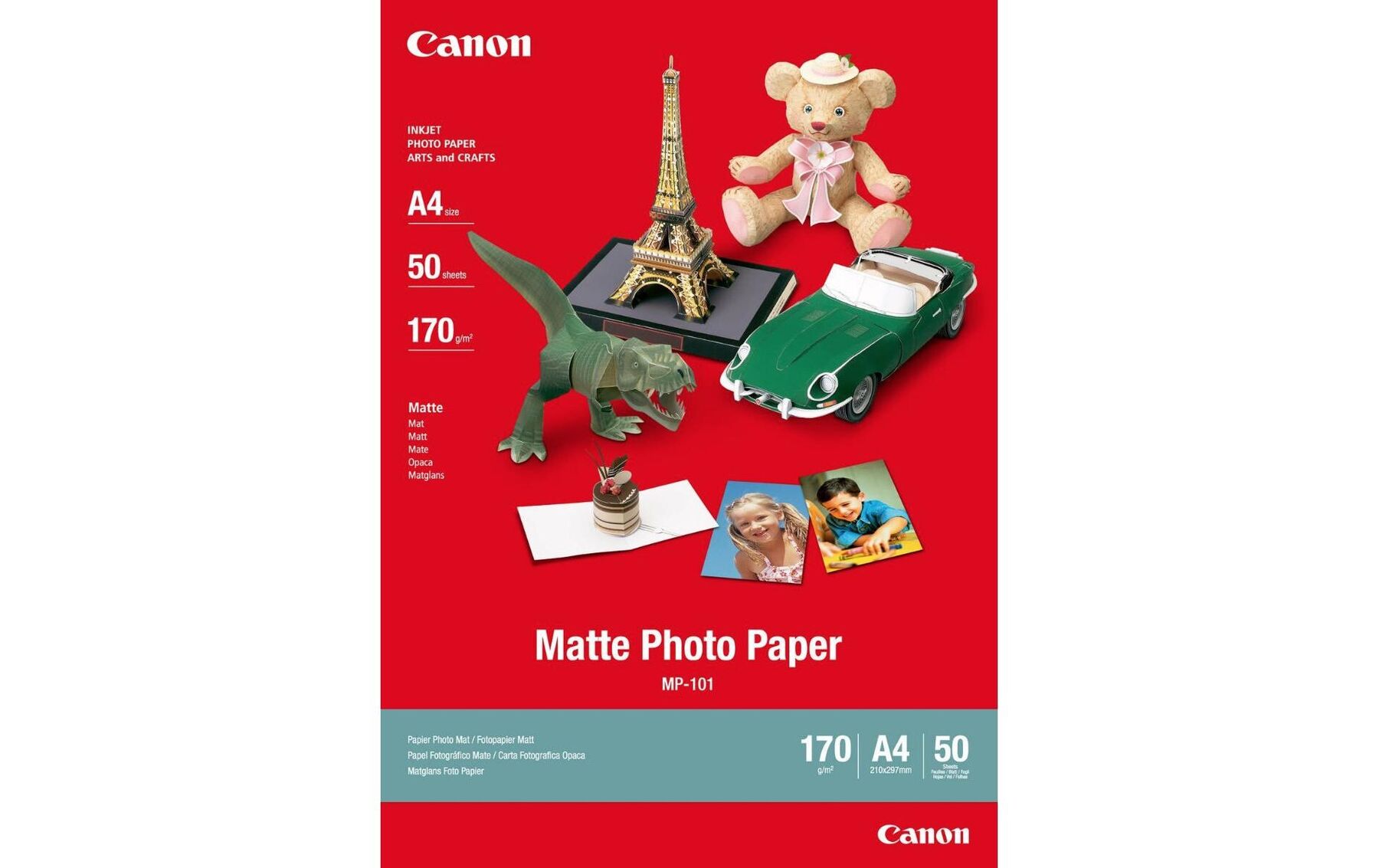 Matte Photo Paper A4 InkJet, 170g 50 Blatt CANON MP101A4