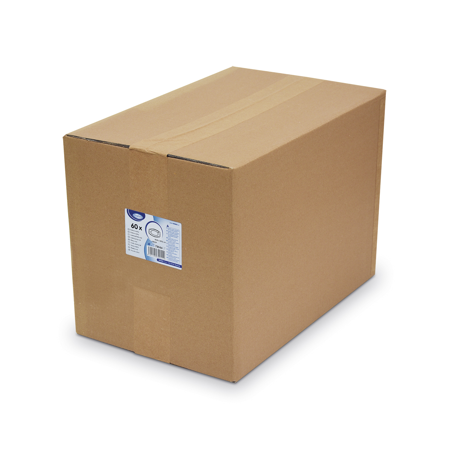 Catering-Platte (ALU) oval 44,5 x 29,5 cm - 60 Stück