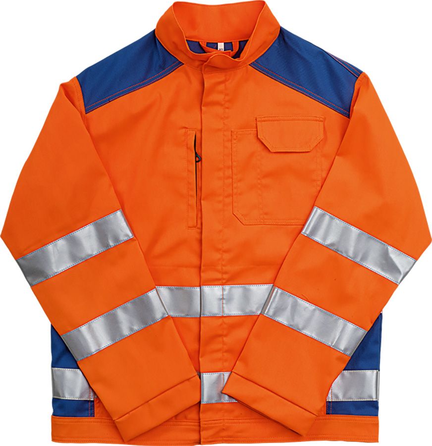 Warnschutz-Bundjacke SICURELAST REFLEX, leuchtorange/blau