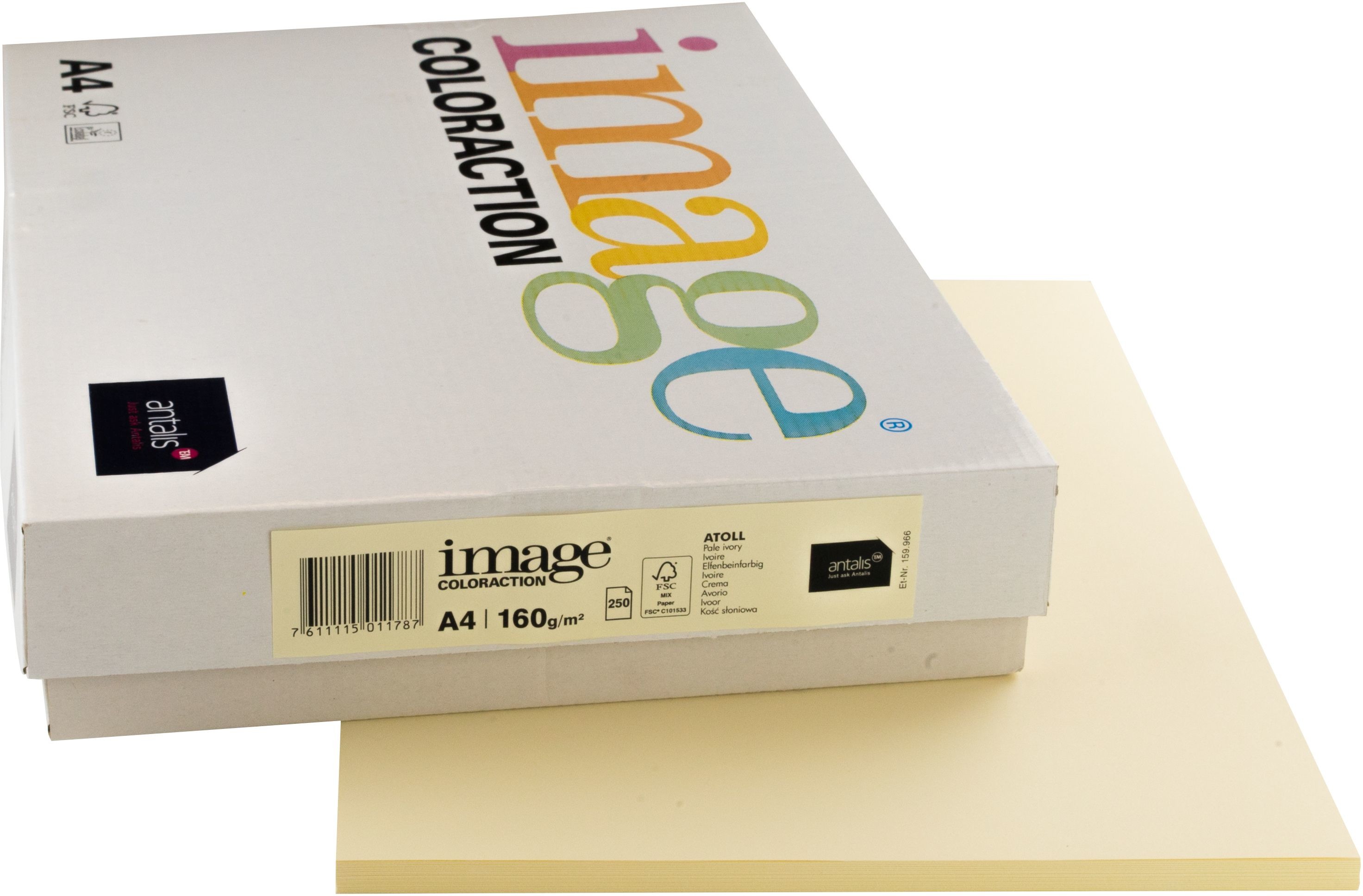 COL Kopierpapier Atoll A4 160g elfenbeinfarbig 250 Blatt IMAGE 159.966