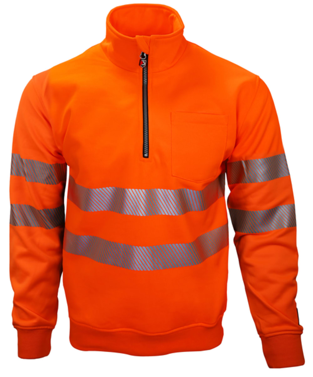 Warnschutz-Zip-Sweater BORMIO SAFETY Gonzen