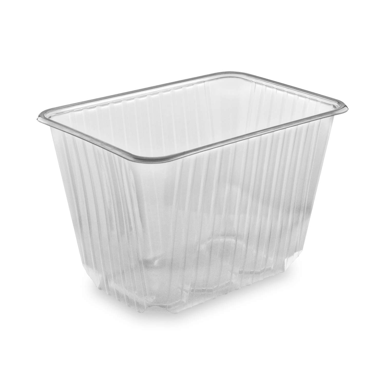 Rechteckschale (PP) klar 186 x 133 mm 2000ml - 50 Stück