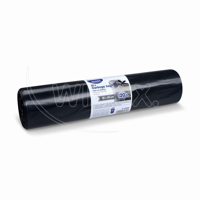 Müllsack LDPE schwarz 70 x 110 cm 120 L, Packung mit 25 Stück
