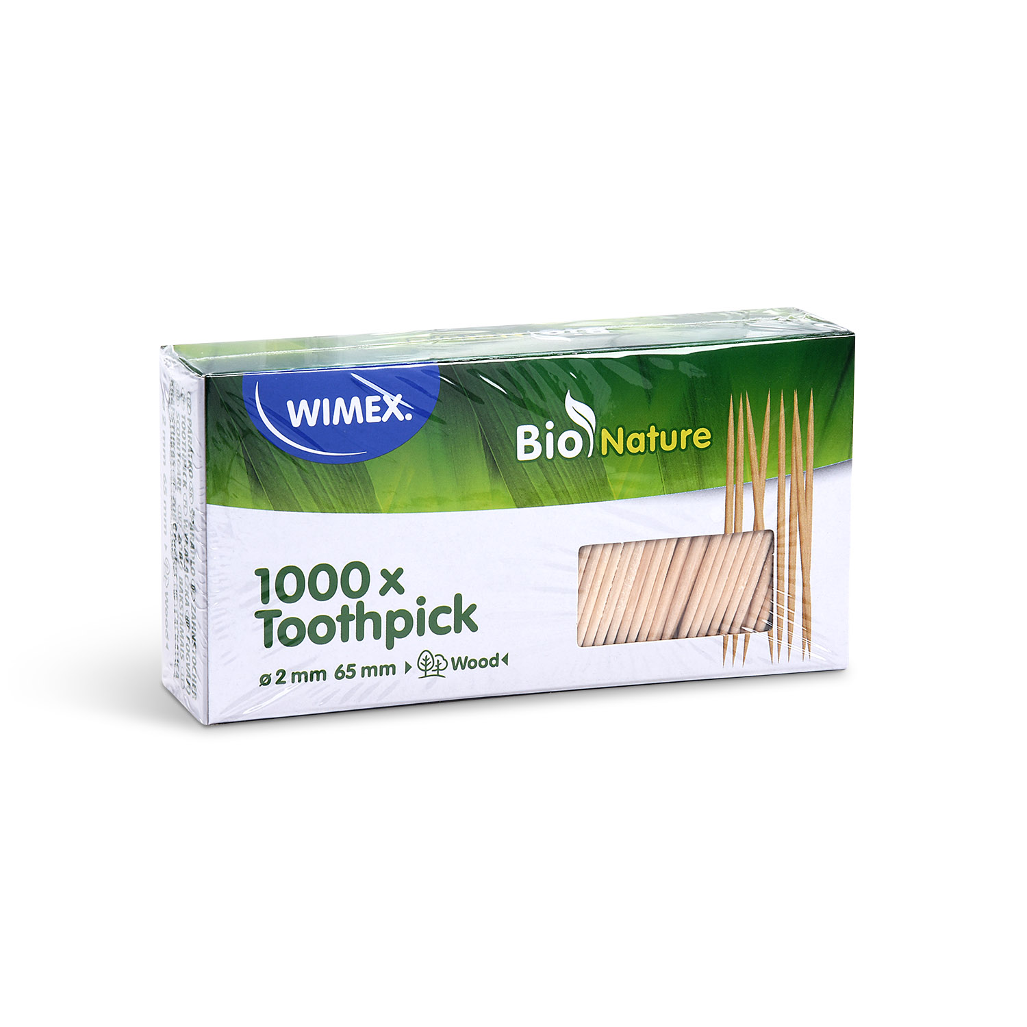 Zahnstocher aus Holz 2 x 65 mm - 1000 Stück