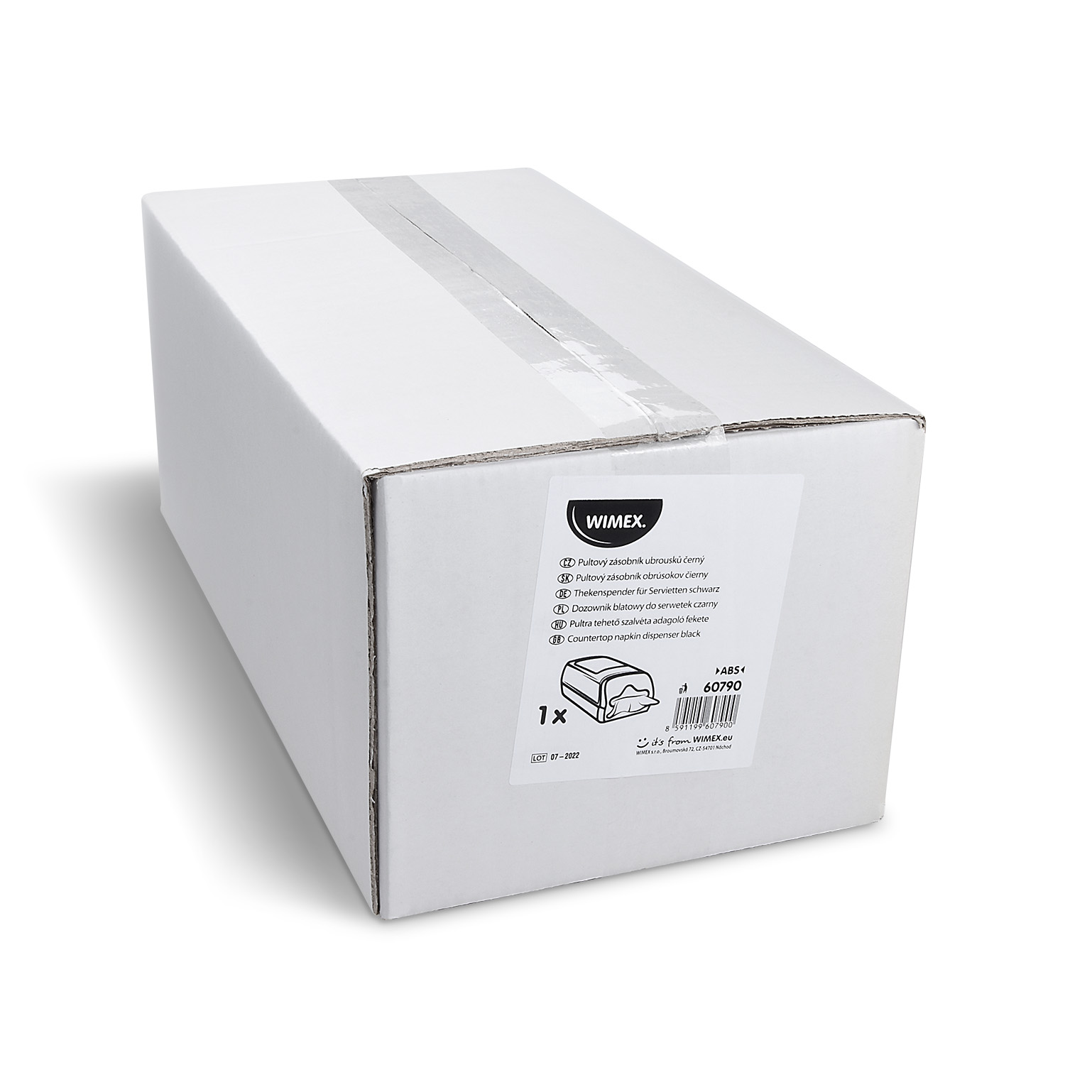 Thekenspender für Servietten (ABS) schwarz - 1 Stück