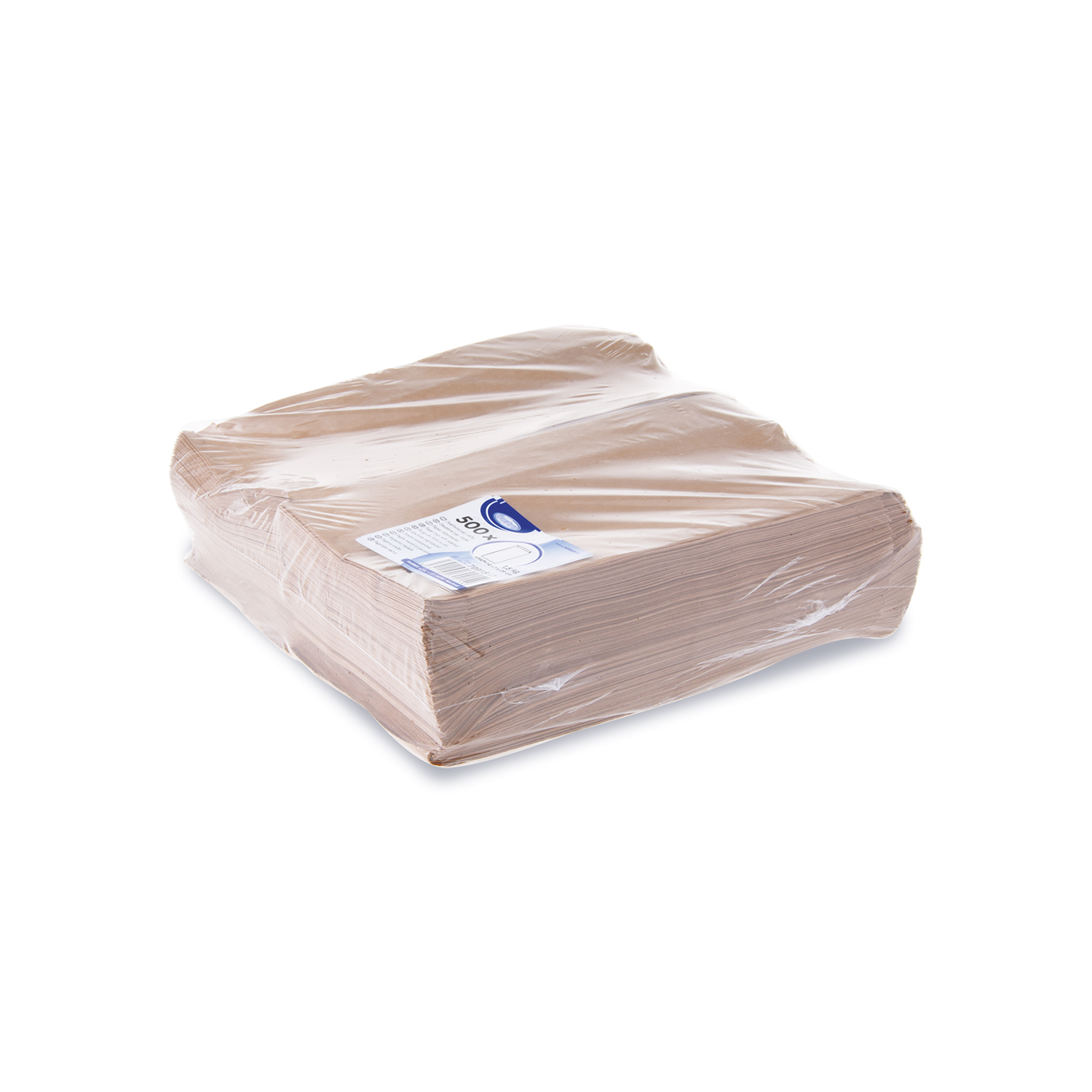 Papierfaltenbeutel braun 14+7 x 29 cm für Mitgabe und Verkauf, Packung mit 500 Stück
