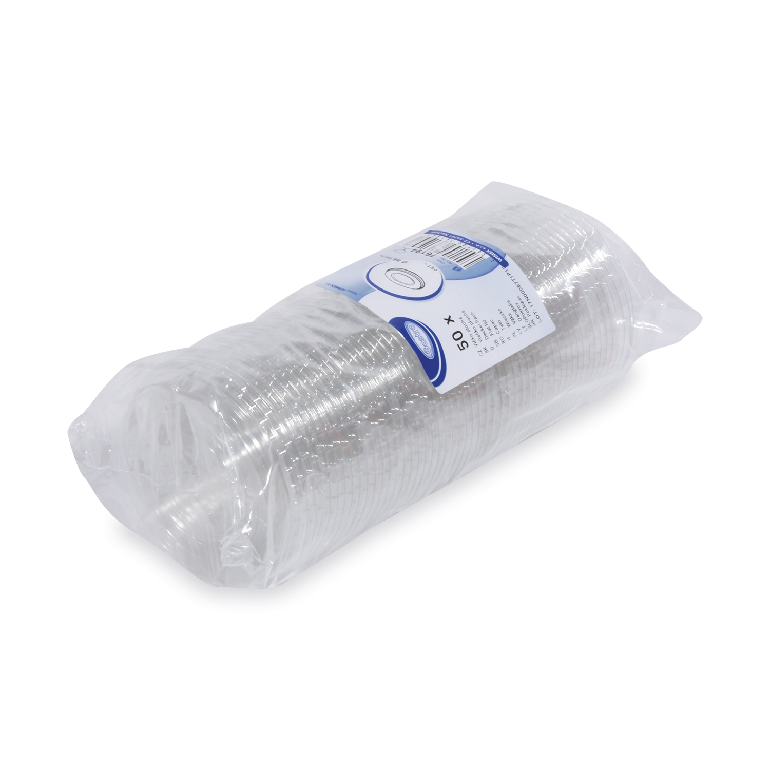 Deckel (rPET) klar 95mm - 50 Stück