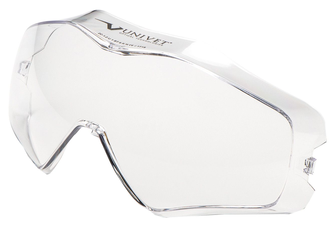 Ersatzscheibe aus Polycarbonat zu Schutzbrille UNIVET 6X3