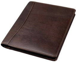 Writing Case Monaco A5 vegetable tanned leather brown ALASSIO 30057