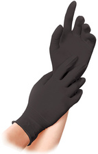 franz mensch Nitril-Handschuh "SAFE LIGHT" HYGOSTAR, M, schwarz - 27058
