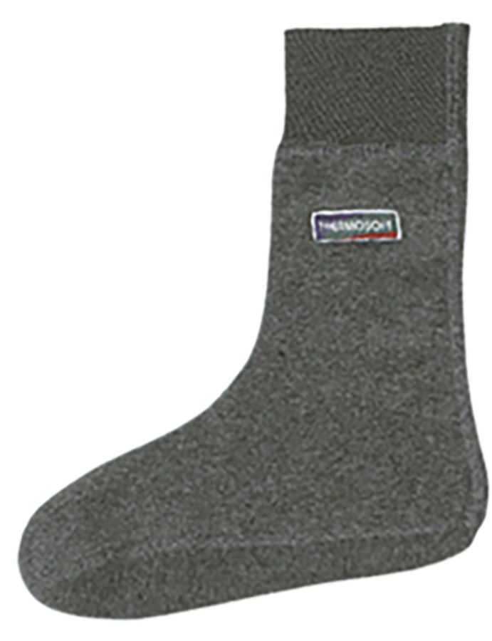 Kurze Thermo-Socken THERMOSOFT, grau - Grösse L (44-46)