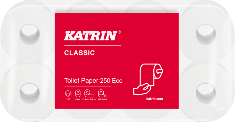 72 Rollen Katrin Classic Toilettenpapier 3-lagig ECO
