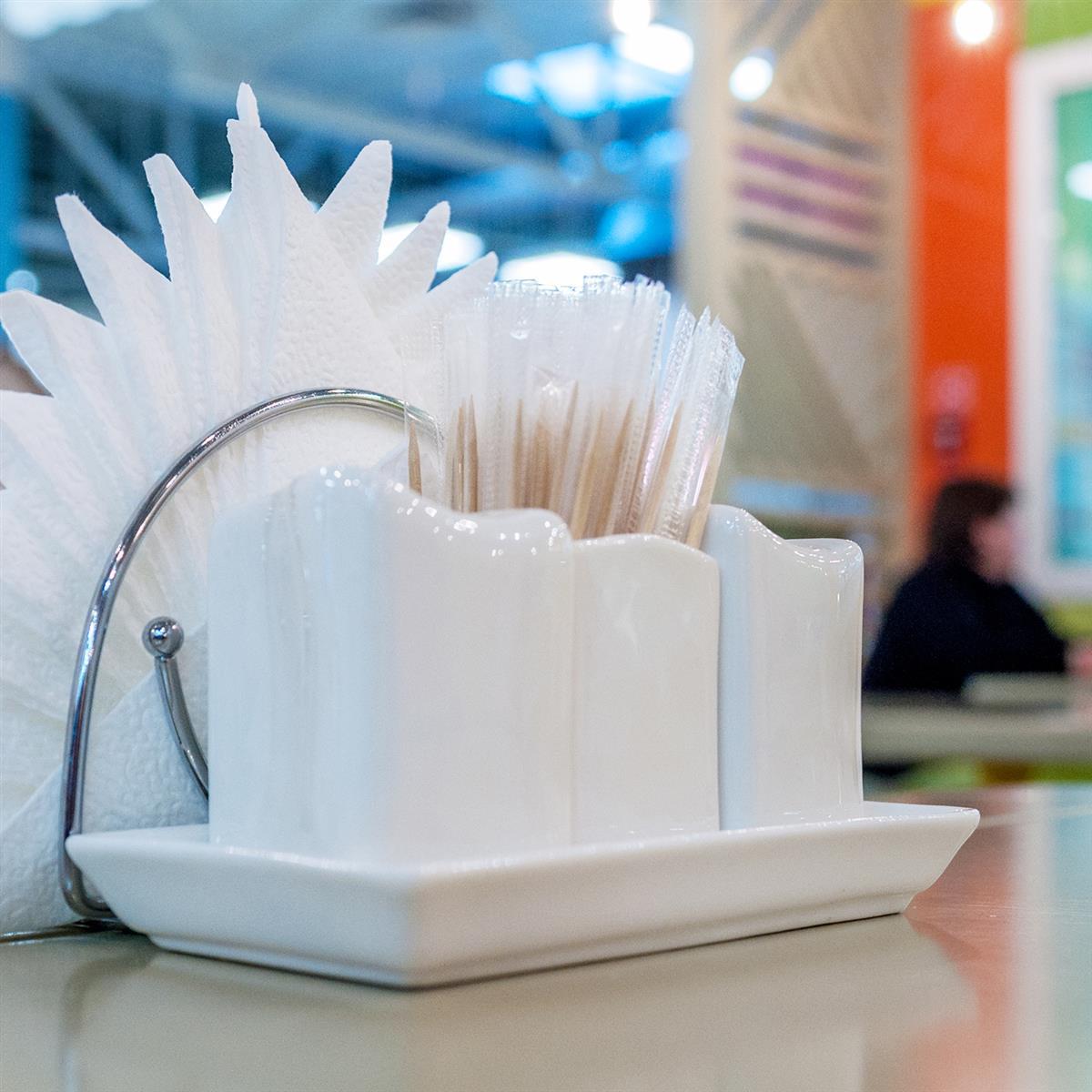 Zahnstocher aus Holz 2 x 65 mm einzeln in Cellophan verpackt - 1000 Stück