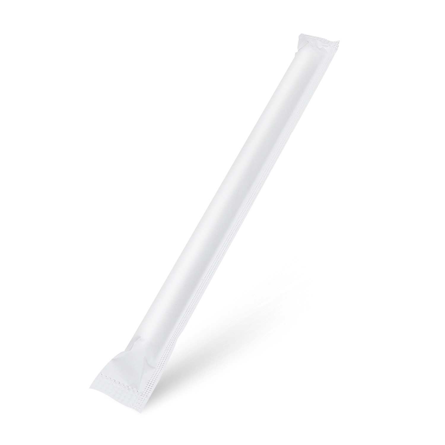 Papiertrinkhalm schwarz Ø 12 mm x 21 cm für Bubble Tea, Packung mit 100 Stück
