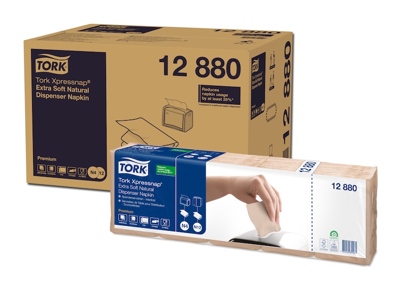 TORK-12880 Xpressnap Extra Soft Natur Spenderserviette - N4