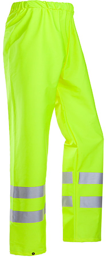 Leichte Regen-Warnschutzhose SIOEN FLEXOTHANE REFLEX BASTOGNE, leuchtgelb