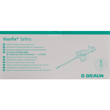 VASOFIX Safety pur 22G 0.9x25mm blau 50