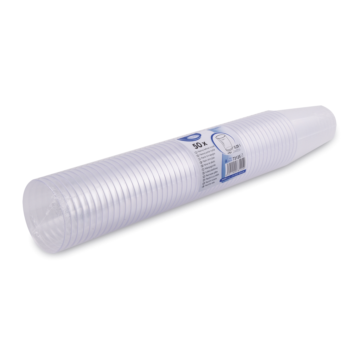 Trinkglas (PS) 76mm 0,25L - 50 Stück