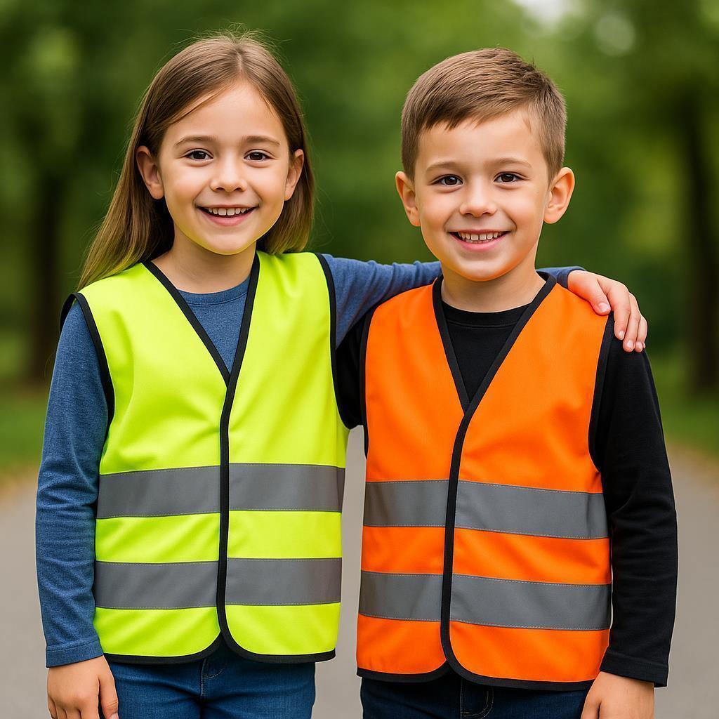 Kinder-Warnweste in Orange - EN1150, 17353, 13688 Orange S