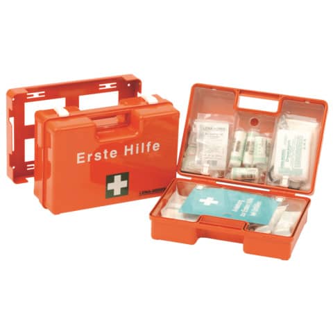LEINA Erste-Hilfe-Koffer SAN, Inhalt DIN 13157, orange
