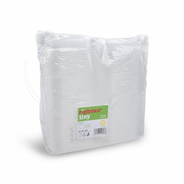 Feinkostbecher (PP) Ripboxx Tiny mit Deckel klar 200ml - 50 Stück