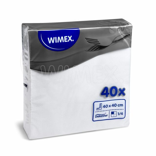 Serviette (PAP FSC Mix) DekoStar weiß 40 x 40 cm - 40 Stück