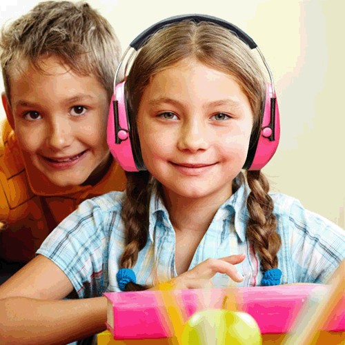 3M Kinder Kapselgehörschutz Peltor KID mit Kopfbügel, SNR 27 dB -1 Stück in Pink