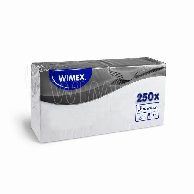 Serviette 3-lagig weiß 33 x 33 cm - 250 Stück