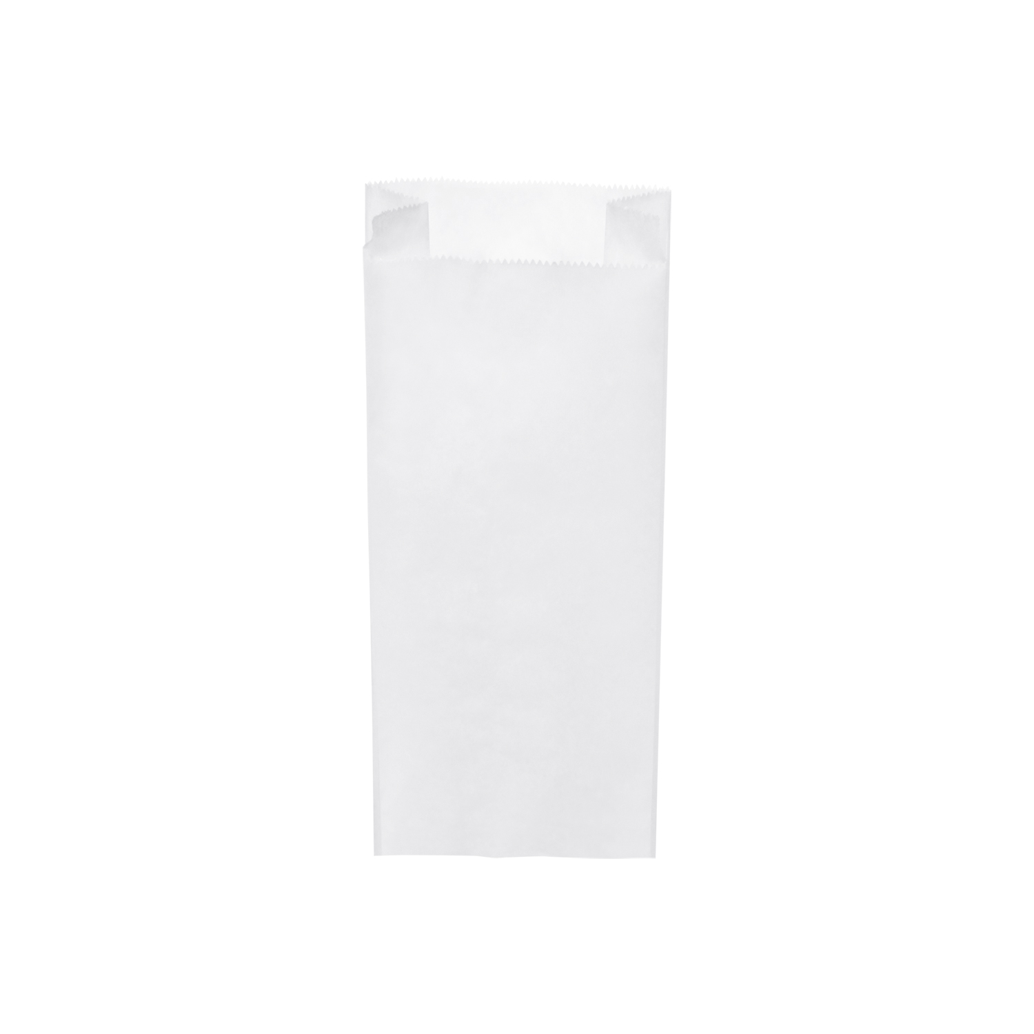 Papierfaltenbeutel weiß 14+7 x 32 cm 2kg - 1000 Stück