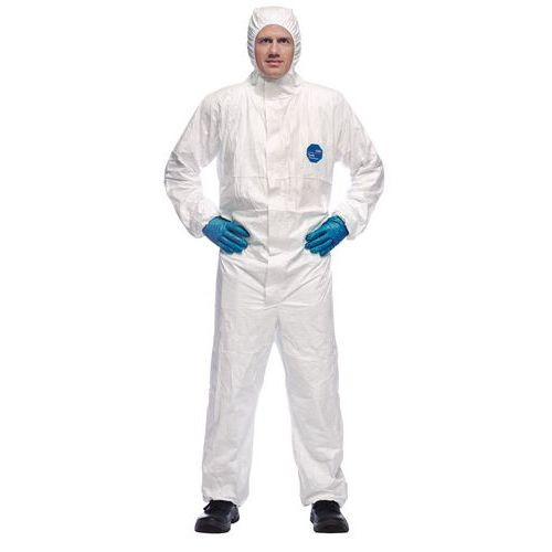 TYVEK Classic Xpert Einweg-Schutzanzug mit Kapuze weiss L