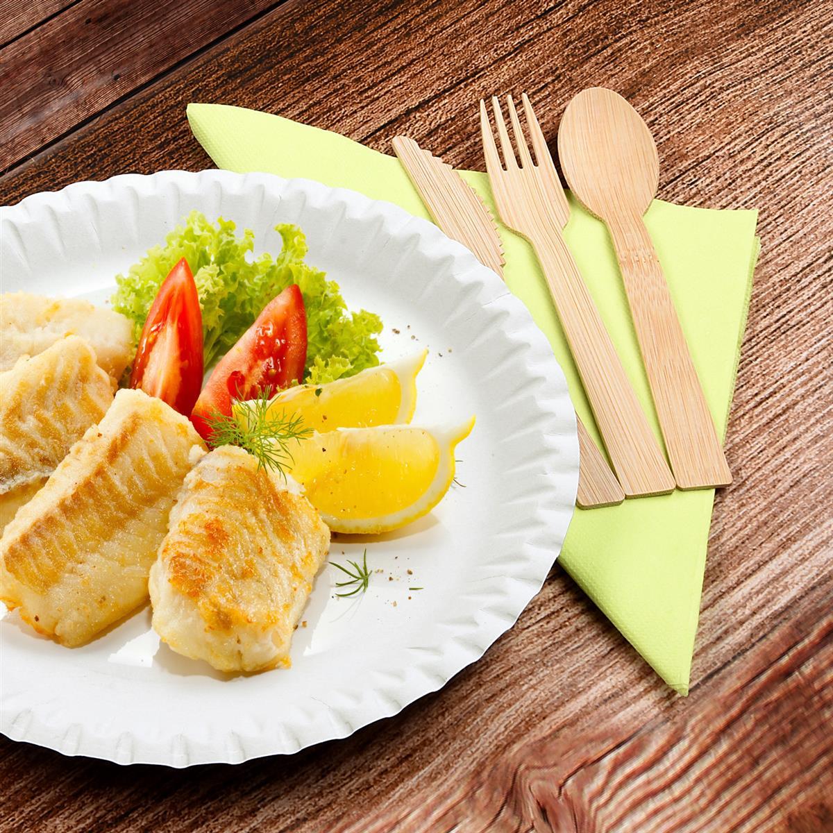 Gabel aus Bambus (FSC 100%) 17cm - 100 Stück