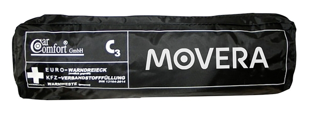 KFZ-Kombitasche 3-tlg. CarComfort inkl.  Warndreieck, Verbandsmaterial, Warnweste Med. Maske ,Farbe schwarz