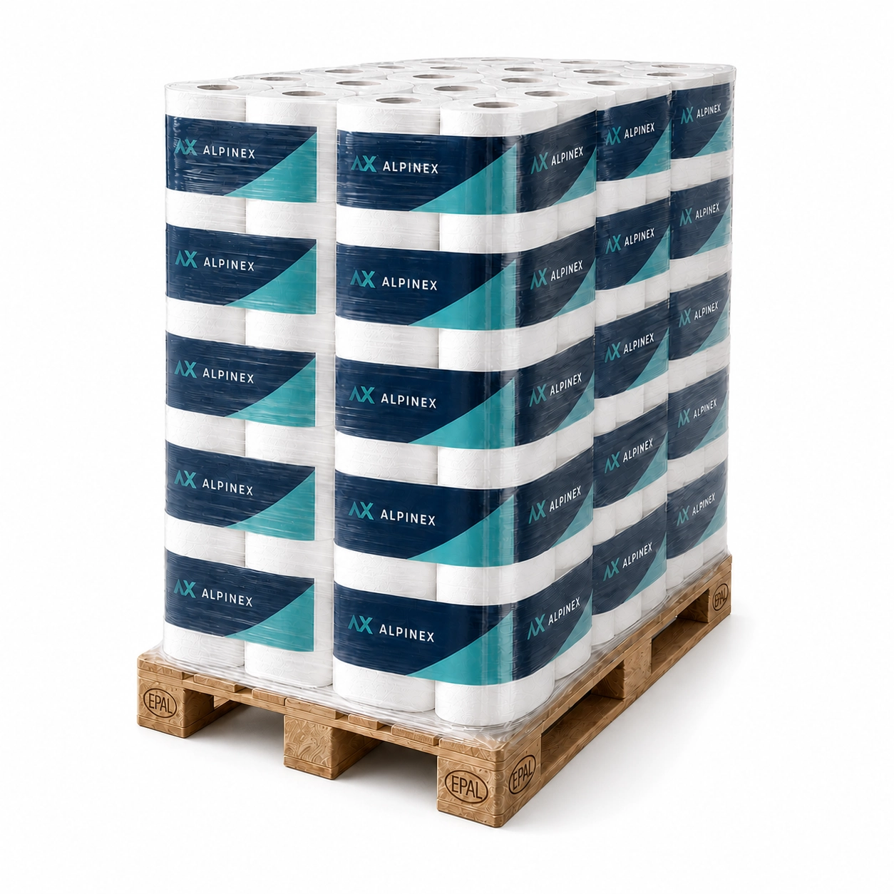 340 m Maxi Jumbo Toilettenpapier Zellstoff 2-lagig Hochweiss