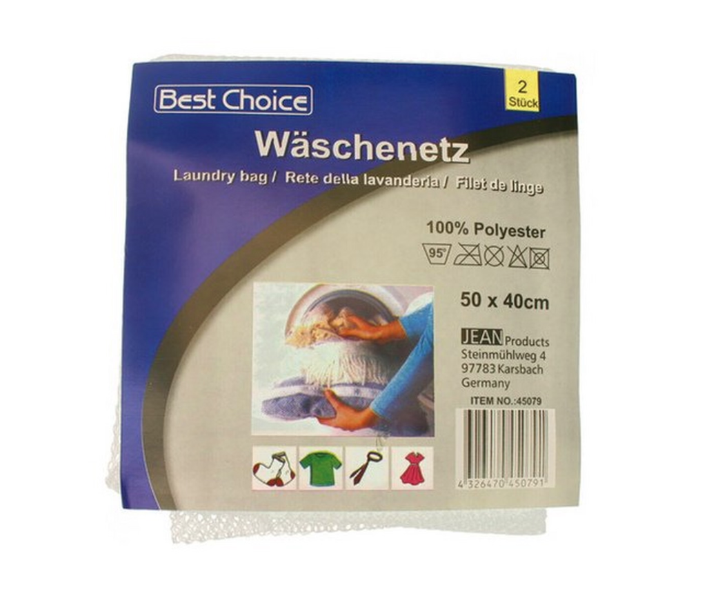 Wäschenetz 2er XL 50x40cm m.Reissverschluss