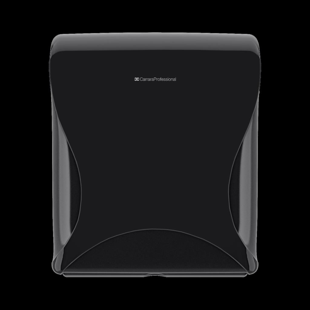 Spender für Toilettenpapier Maxi Jumbo Bulkysoft, schwarz, Essentia, 34.5x13.5x29.7cm - 1 Spender