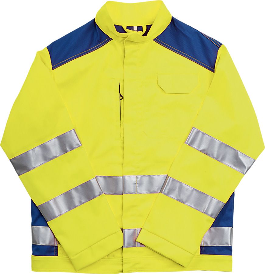 Warnschutz-Bundjacke SICURELAST REFLEX, leuchtgelb/blau