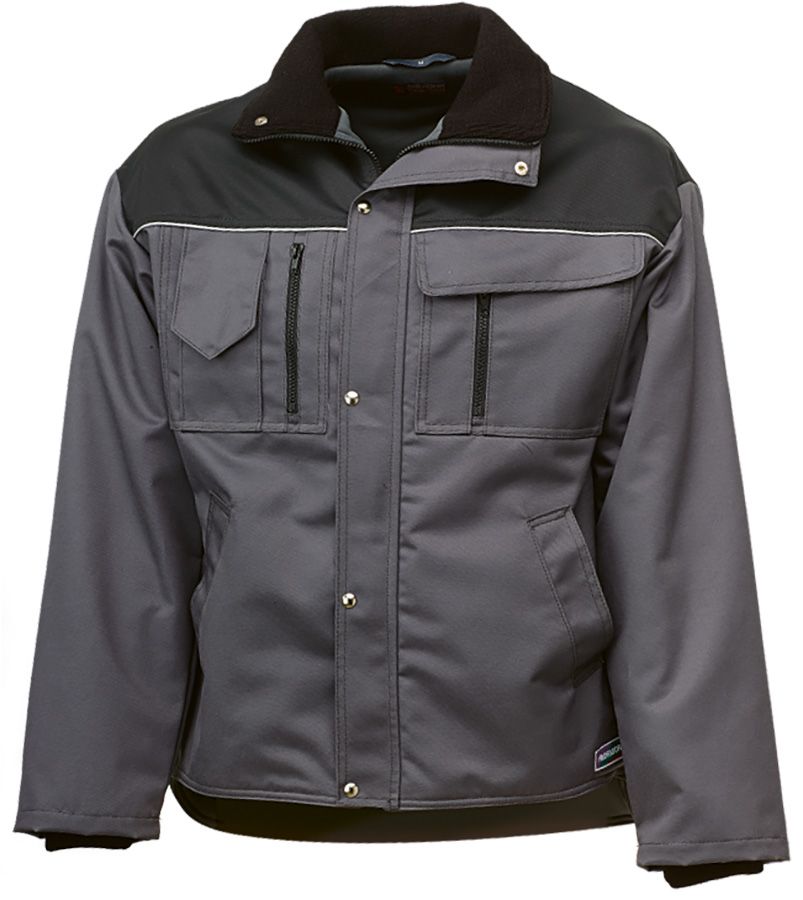 Winterjacke TREKKER INVERNO, grau/schwarz