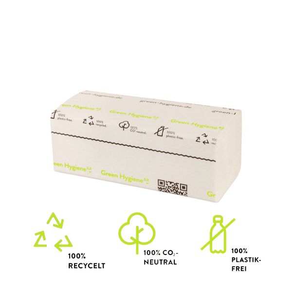 4000x Falthandtücher V-Falz 2-lagig weisslich