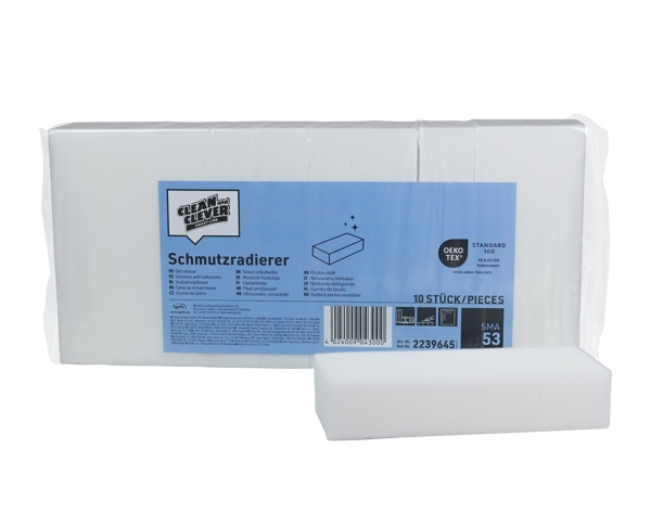 CLEAN und CLEVER Fleckenradierer SMA 53 40 Stück