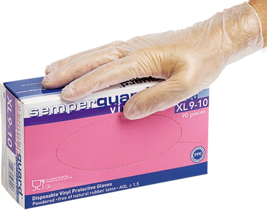 Einweghandschuhe SEMPERIT SEMPERGUARD VINYL - Grösse M/7-8
