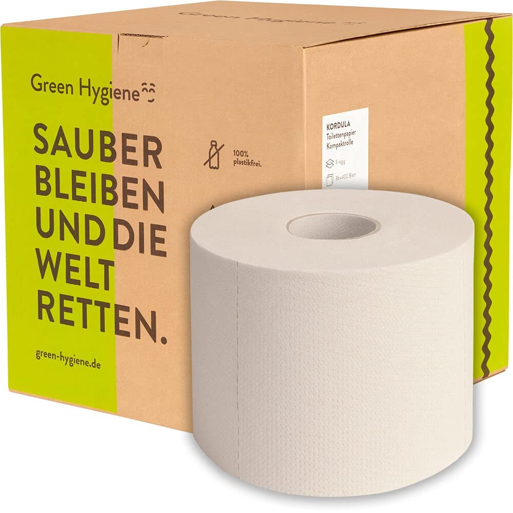 36 Ro. 3-lagig Green Hygiene® KORDULA Toilettenpapier 400 Blatt