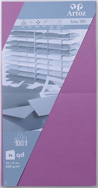 Karten 1001 310x155mm 220g, holunder 5 Blatt ARTOZ 107452264