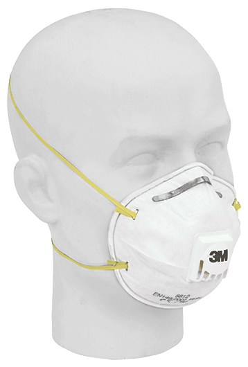 3M 8812 Atemschutzmaske FFP1 mit Ausatemventil - 1 Box à 10 Masken