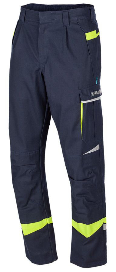 Multinorm-Bundhose SIOEN BARCUS, dunkelblau/leuchtgelb - Grösse 56