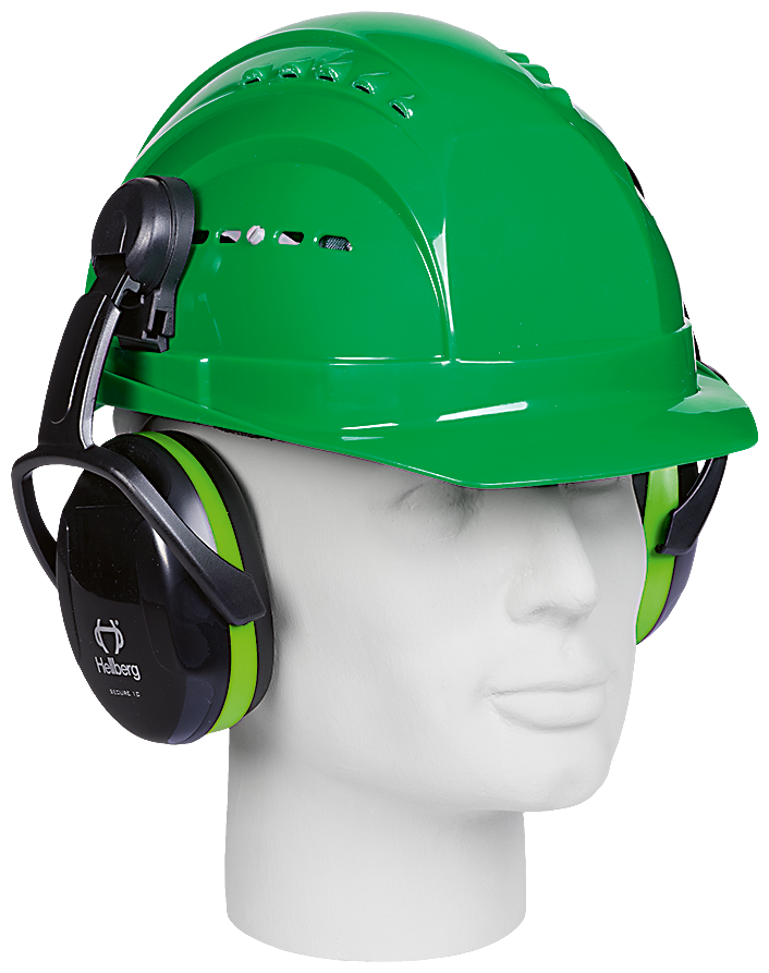 Helm-Gehörschutzkapseln HELLBERG SECURE 1C, grün