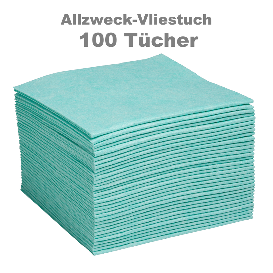 100 Stück Allzweck-Vliestücher starke Qulität - grün