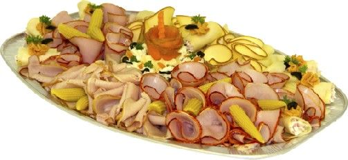 Catering-Platte (ALU) oval 44,5 x 29,5 cm - 60 Stück